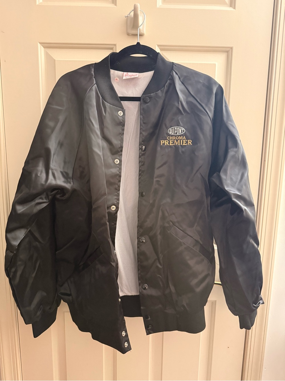 Dupont Chroma Premier Black Satin Bomber Jacket